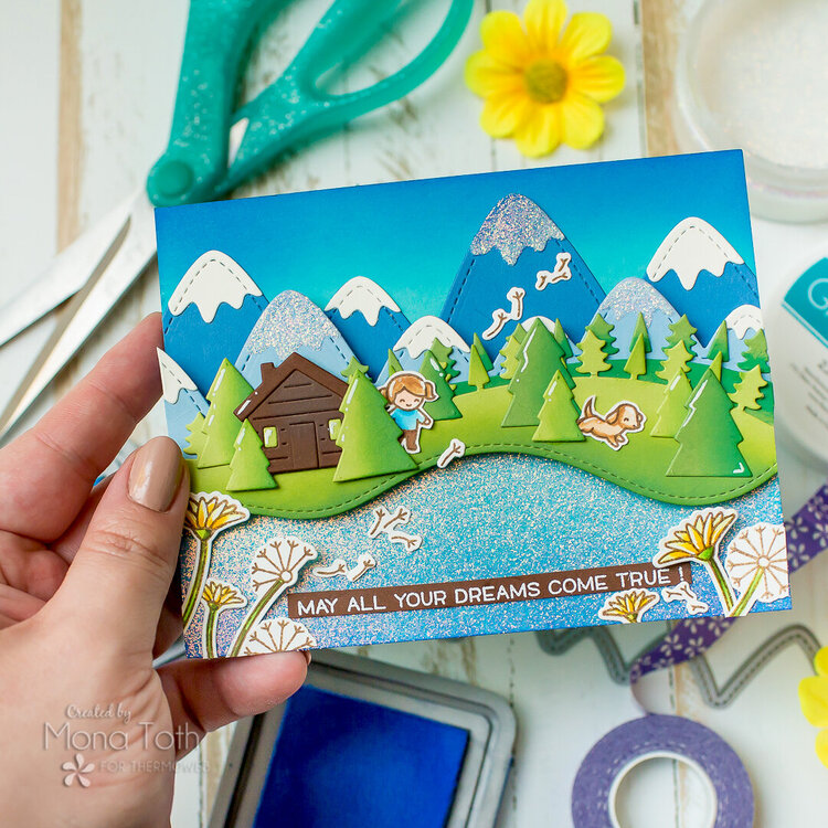 Sparkling Lake Card | Lawn Fawn