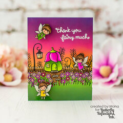 Thank you Fairy Much Lawn Fawn Card | Butterfly Reflections Ink