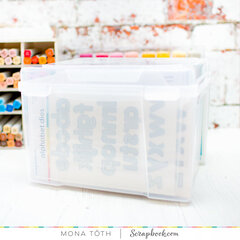 project plan with Clear Craft Storage Box