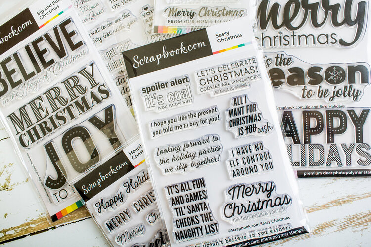 Must have Christmas sentiment stamps