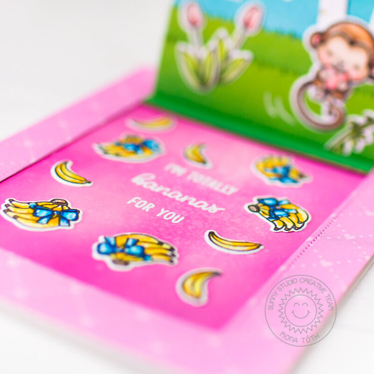 Love Monkey Interactive Card | Sunny Studio