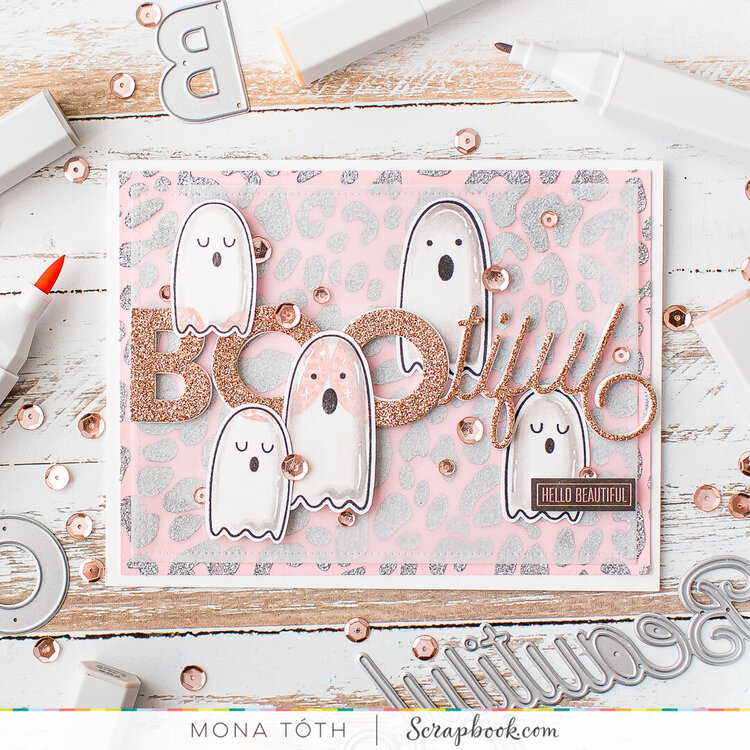 BOOtiful friend | Girly halloween card