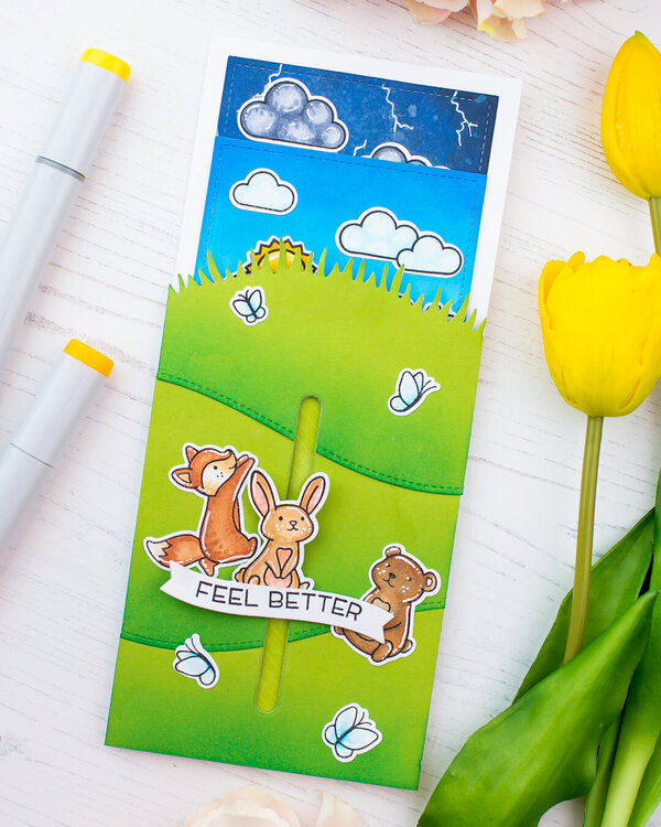 Lawn Fawn Interactive card