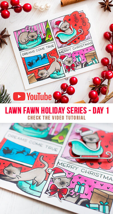 Lawn Fawn Holiday Series 2018 DAY 1