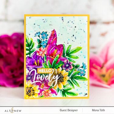 One layer floral card | Altenew