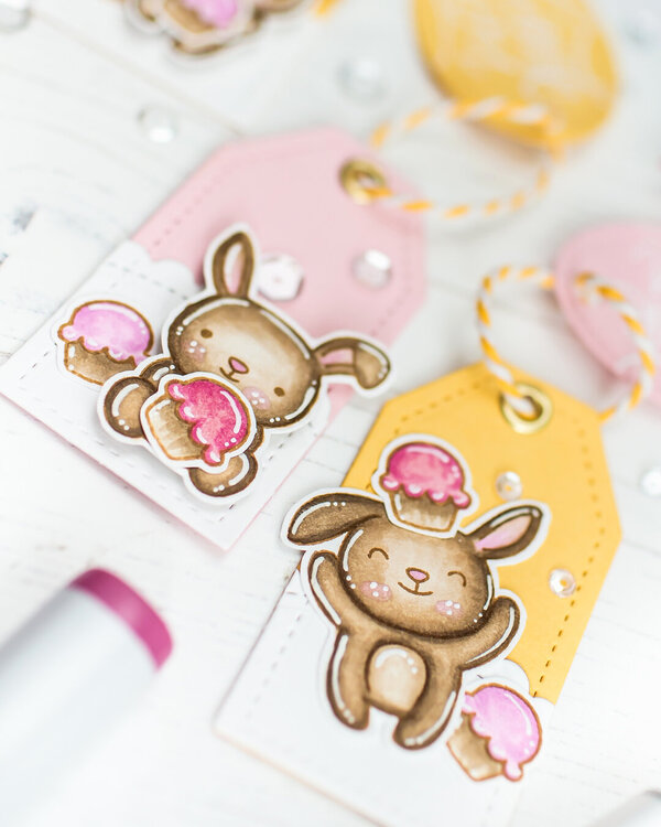 Cute bunny tags