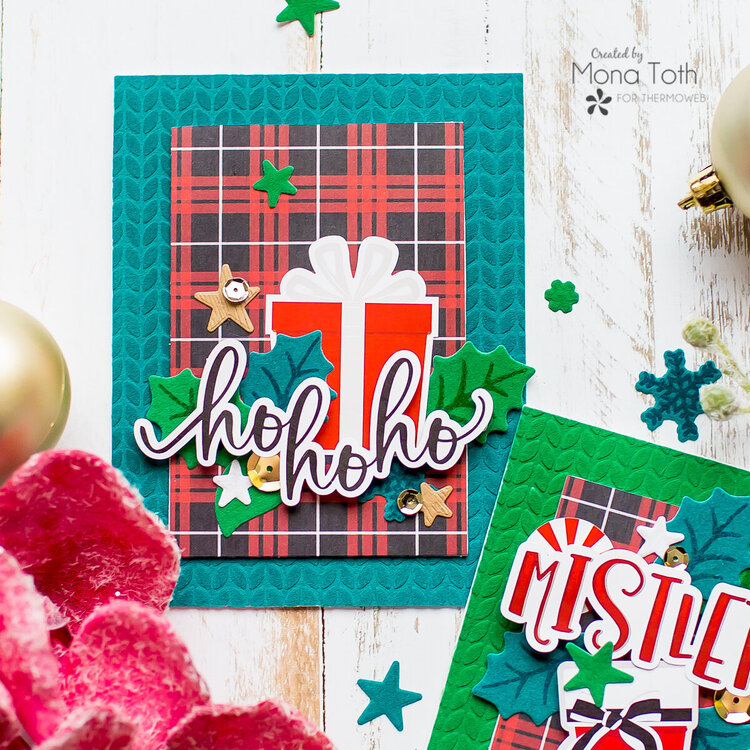 Holiday cards with Deco Foil Flock and Photoplay Paper | Thermoweb