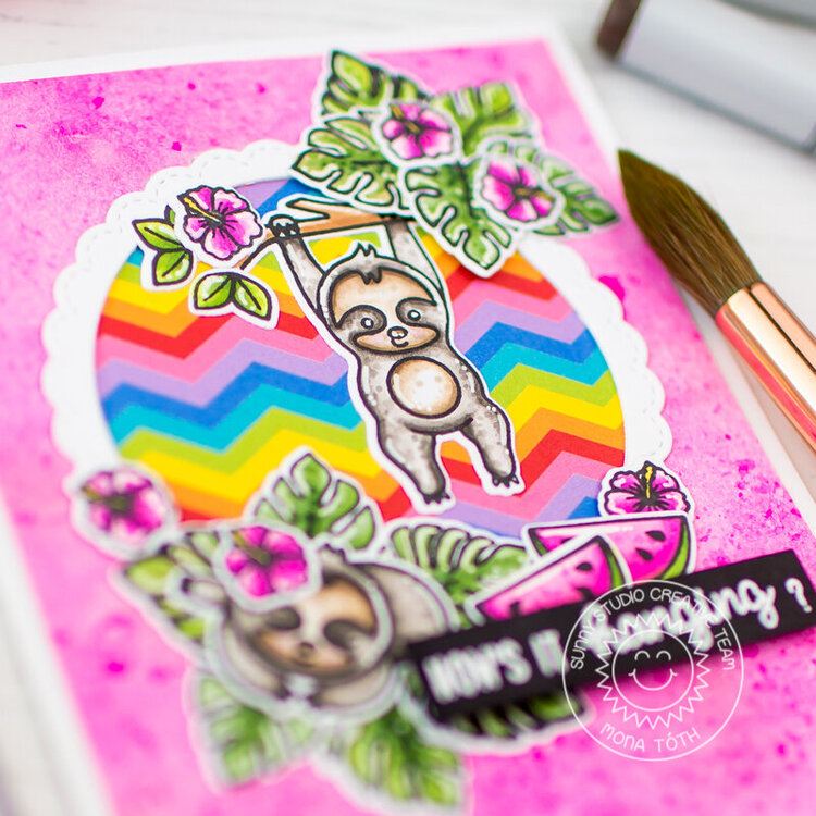 Watercolor background | Sunny Studio Stamps