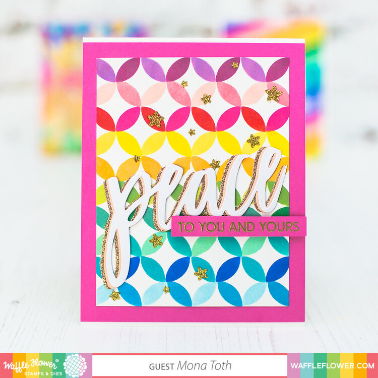 Stencil background techniques | Waffle Flower Crafts