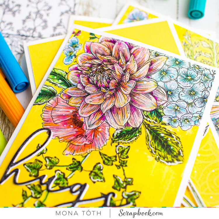 Floral cards with Tombow Markers