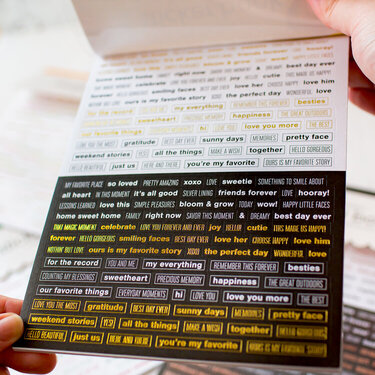 Sticker book | Foiled pages