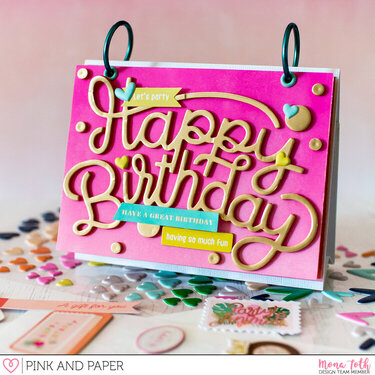 Pink Paislee Confetti Wishes - Birthday Calendar | Pink and Papershop