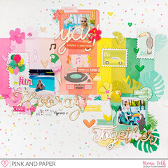 Pink Paislee - Confetti Wishes Layout