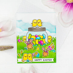 Colorful Easter | Lawn Fawn card