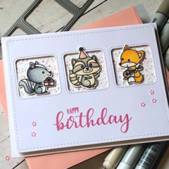 Sunny studio stamps- Birthday card