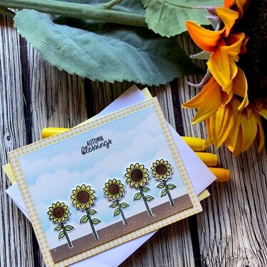 Sunny studio stamps - Fall card