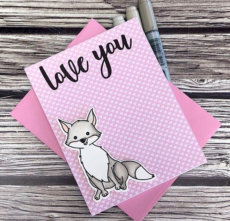 Honey bee stamps - Love card