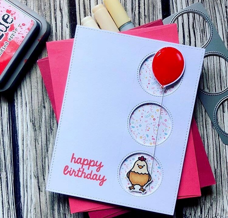 Sunny studio stamps - Happy birthday card