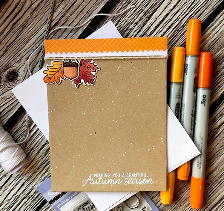 Sunny studio stamps - Fall card