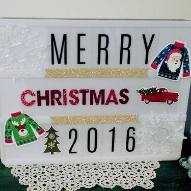 Heidi Swapp Christmas lightbox 2016