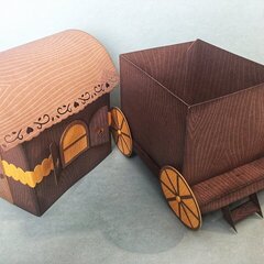 Cart-shaped box