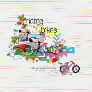 riding bikes