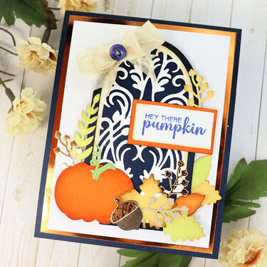Hey There Pumpkin!  Fall inspired card