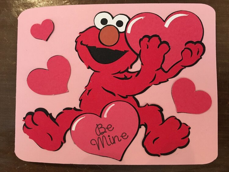 Elmo Valentine&#039;s Day card