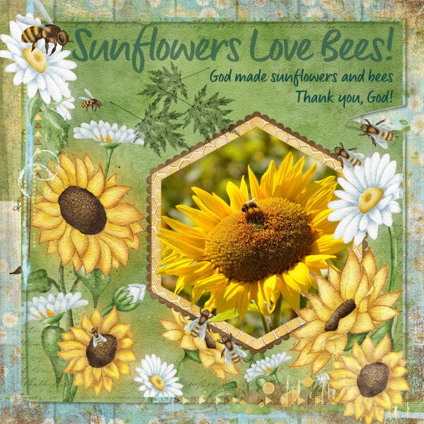 Sunflowers Love Bees