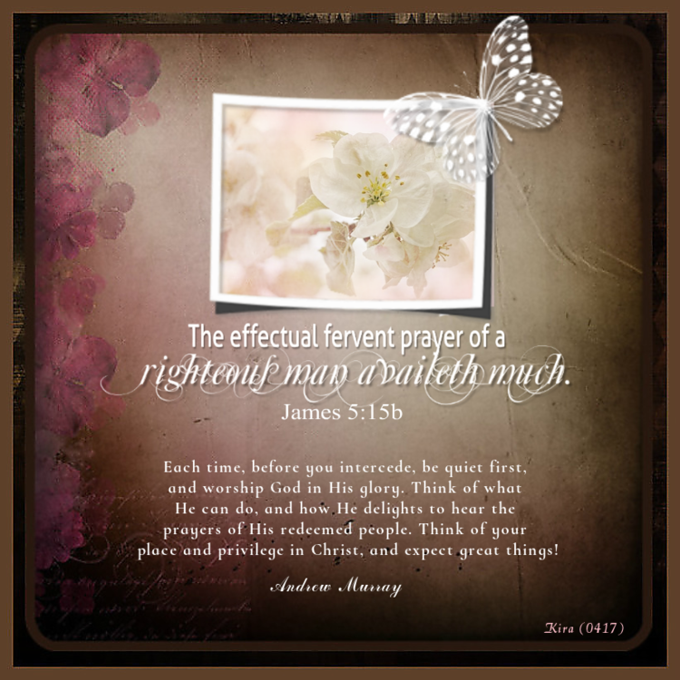 Each time, before you intercede...