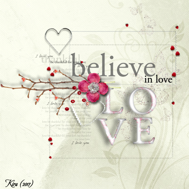 BELIEVE IN LOVE....