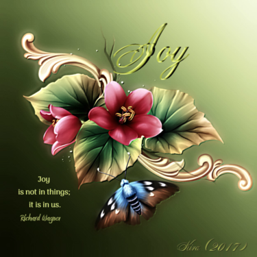 Joy is not in things;