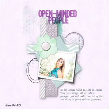 "Open-minded people do not impose...
