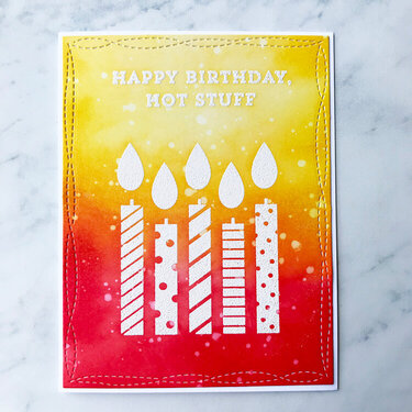 Ink Blending Birthday Card