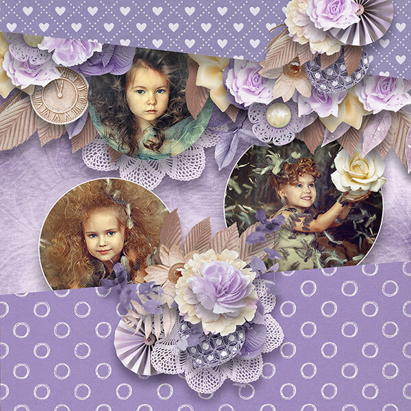 Memories Are Forever Template Pack by Ilonkas Scrapbook Designs