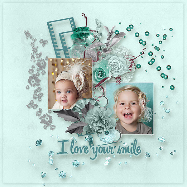 I love your smile by Vanessa&#039;s Creations {Mini scrap kit}