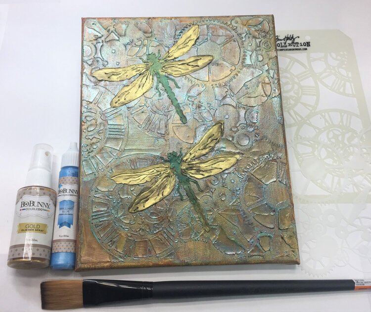 Steampunk Dragonfly Canvas