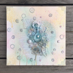 Pastel Mixed Media Canvas