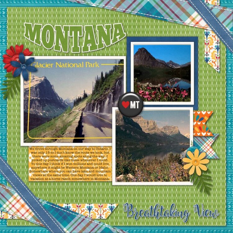 Connie Prince - January 2018 Template Bundle - Travelogue Montana