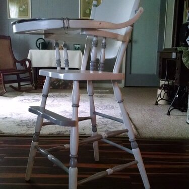 Old high chair.