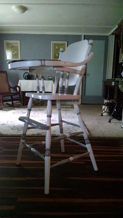 Old high chair.