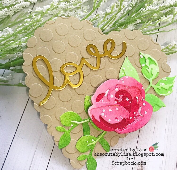 Nested Scalloped Heart Mini Notecards