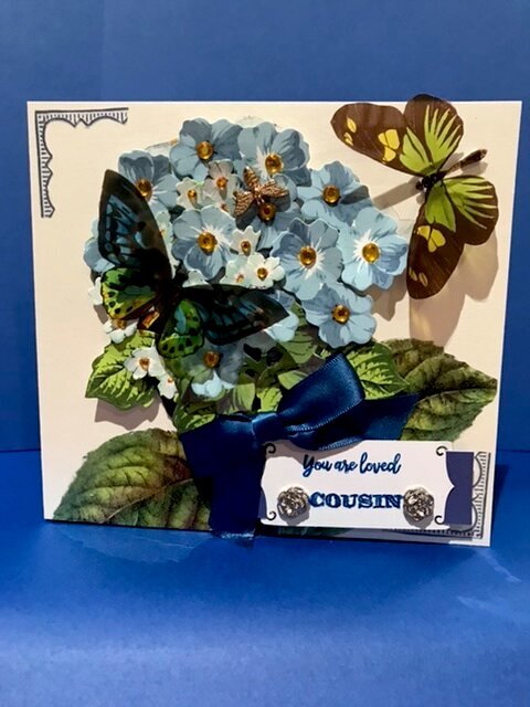 Hydrangea and Butterfly Card