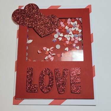 Valentine's Day Love Shaker Card