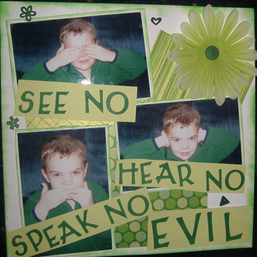 &quot;See No, Hear No, Speak No Evil&quot;