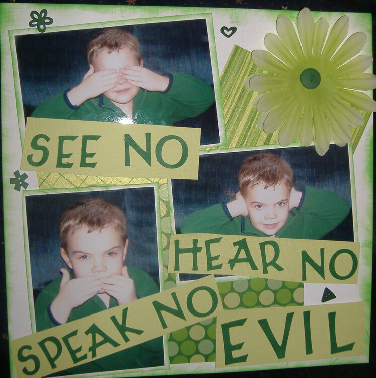 &quot;See No, Hear No, Speak No Evil&quot;
