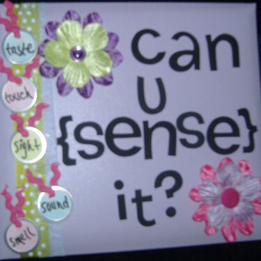Can U Sense It?--my circle journal cover