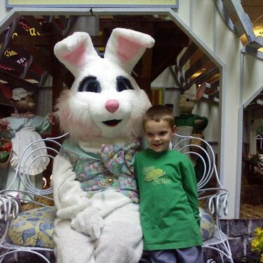 Nicholas on the Easter bunny