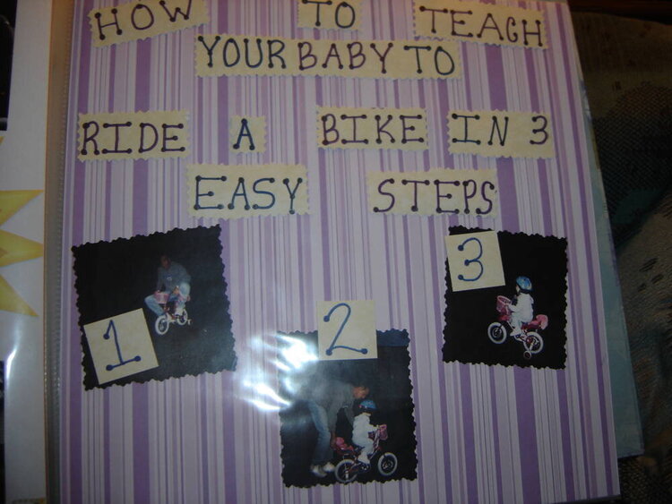 How to teach your baby to ride a bike in 3 steps.