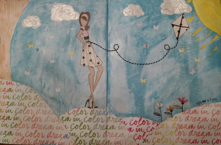 Art journal page.